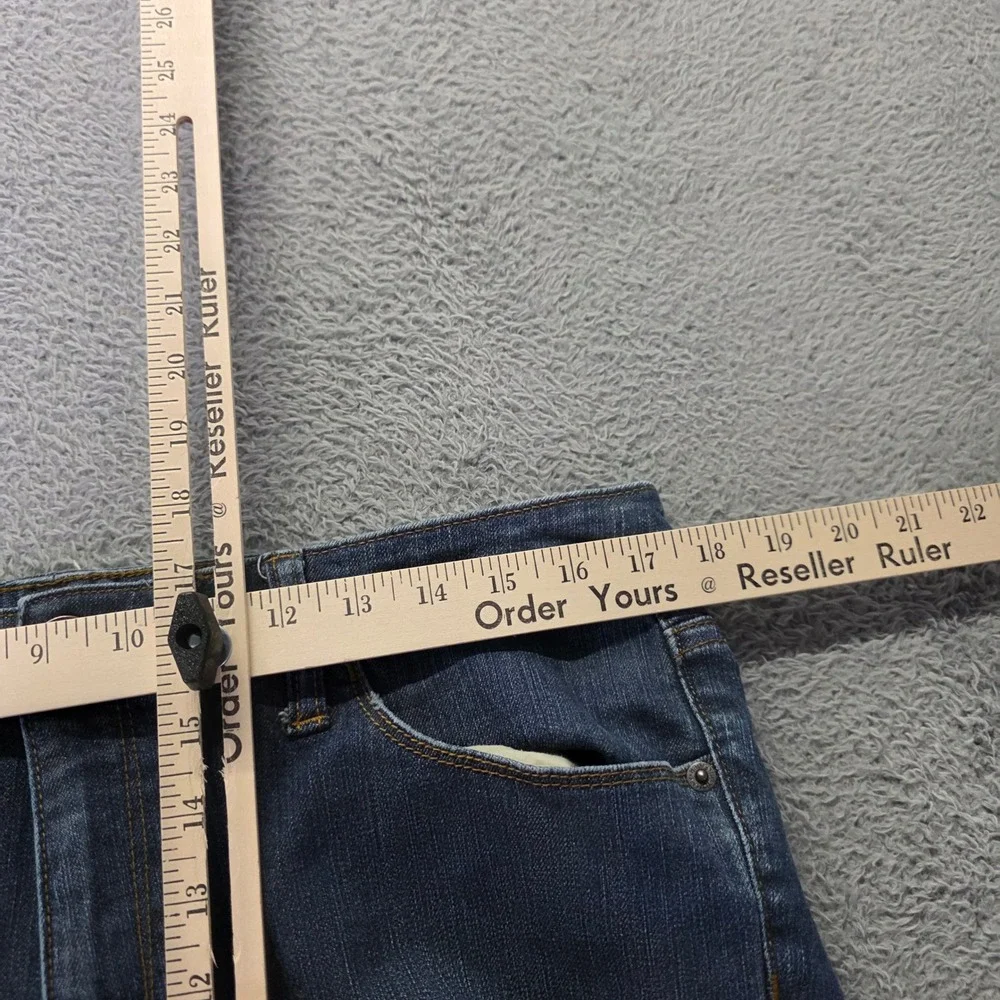 Tommy Hilfiger Womens 12R Straight Leg Jeans Blue Medium Wash Mid Rise Stretch